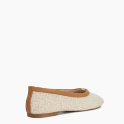 Outlet DUNE LONDON Honestly Monogrammed Logo Trim Ballet Flats