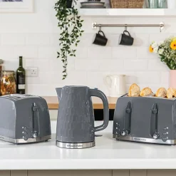 Hot RUSSELL HOBBS Honeycomb Kettle 1.7L Grey