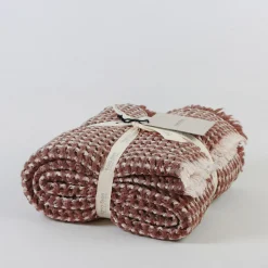 Sale KARLA BREE Honeycomb Throw Brick