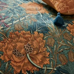 Honeysuckle and Tulip Duvet Cover Set Mulberry-Teal