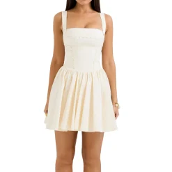 Honor Ribbon Detailed Mini Dress