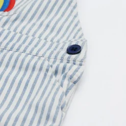 Hugh Striped Dungarees
