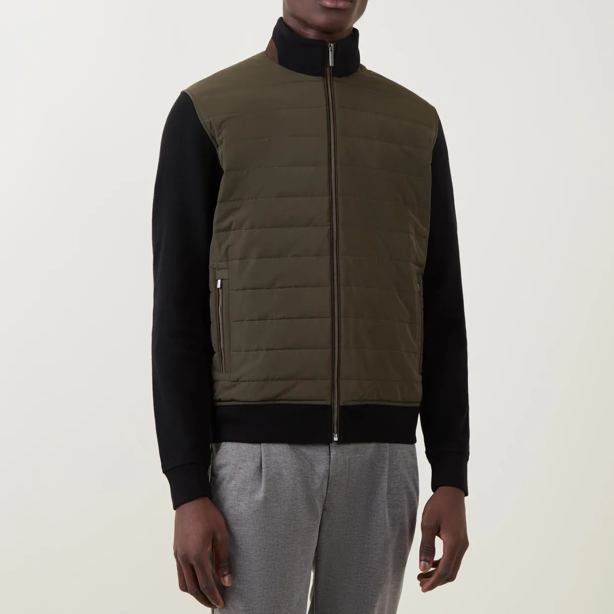 Hybrid Quilted Sweatshirt