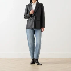 Icone Leather Blazer