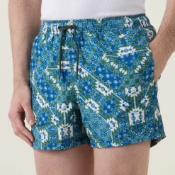 Ikat Print Swim Shorts