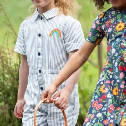 Fashion FRUGI Imogen Striped Playsuit