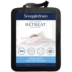 Clearance SNUGGLEDOWN Indulgent Cotton Ultimate Retreat Collection Duvet 4.5 Tog