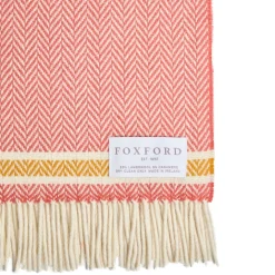 New FOXFORD Inishcrone Herringbone Throw