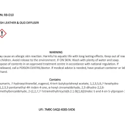 Irish Leather & Oud Luxury Diffuser