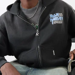 Iron Maiden Logo Zip Hoodie