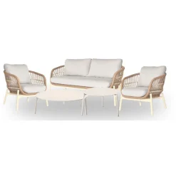 Online CASEYS FURNITURE Irvington Garden Lounge Set Ivory White Coconut
