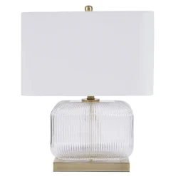 Clearance MINDY BROWNES Isaac Glass Base Table Lamp