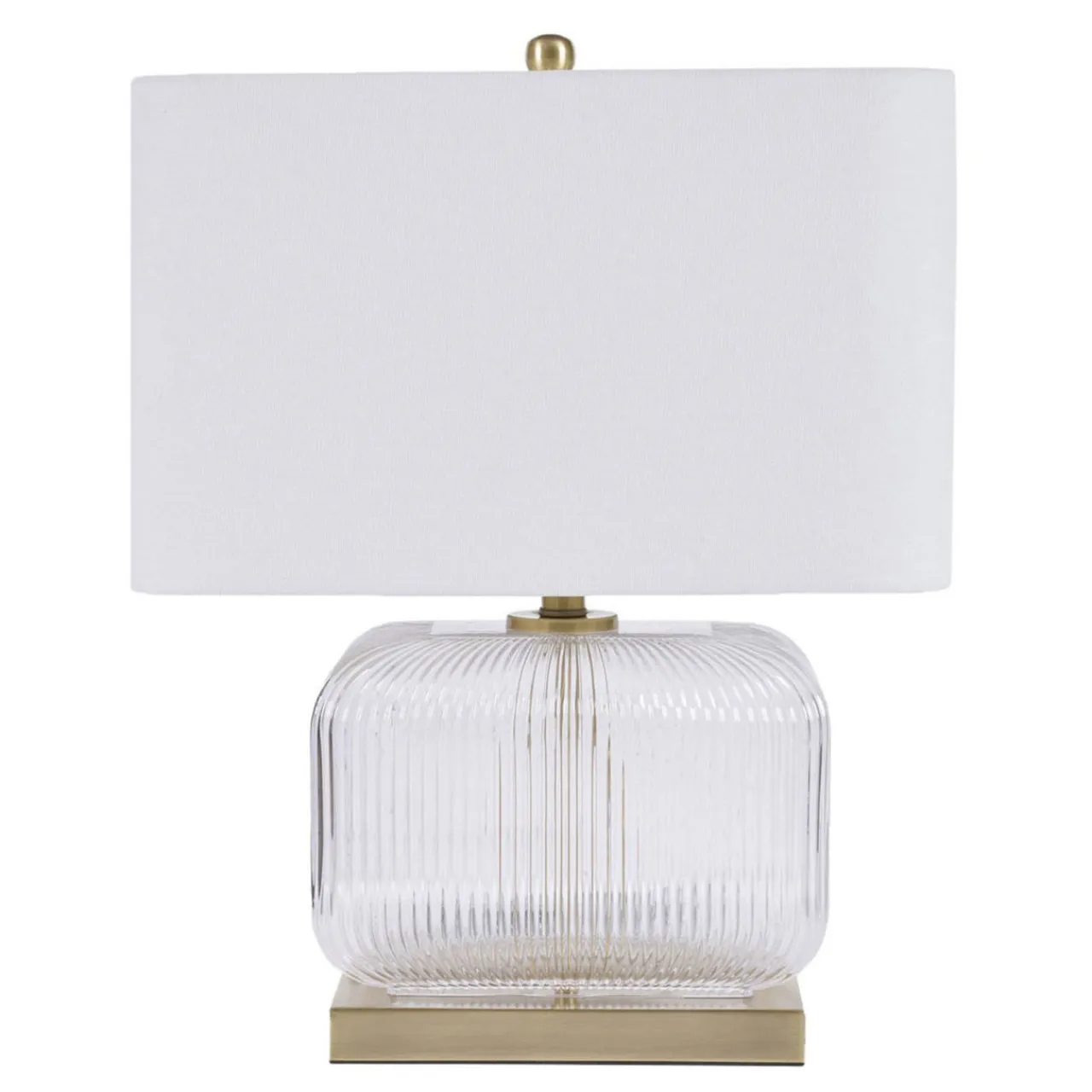 Clearance MINDY BROWNES Isaac Glass Base Table Lamp