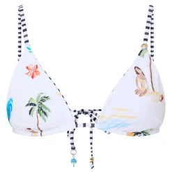 Isla Palm Reversible Triangle Bikini Top