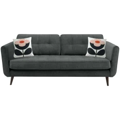 Online ORLA KIELY Ivy Large Sofa Liffey Dark Grey