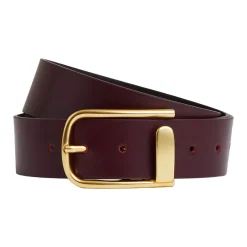 New REISS Iyla Leather Half Keeper Belt