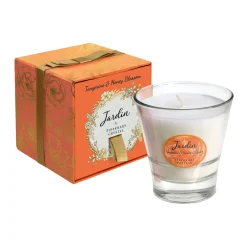 Best TIPPERARY CRYSTAL Jardin Collection Tangerine and Honey Blossom Candle
