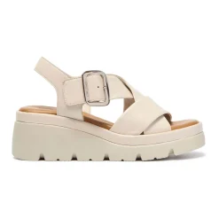 Fashion CARL SCARPA Jasmina Leather Wedge Sandals