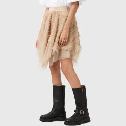 Clearance ALLSAINTS Jayde Asymmetric Tulle Mini Skirt