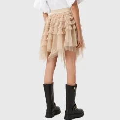 Clearance ALLSAINTS Jayde Asymmetric Tulle Mini Skirt