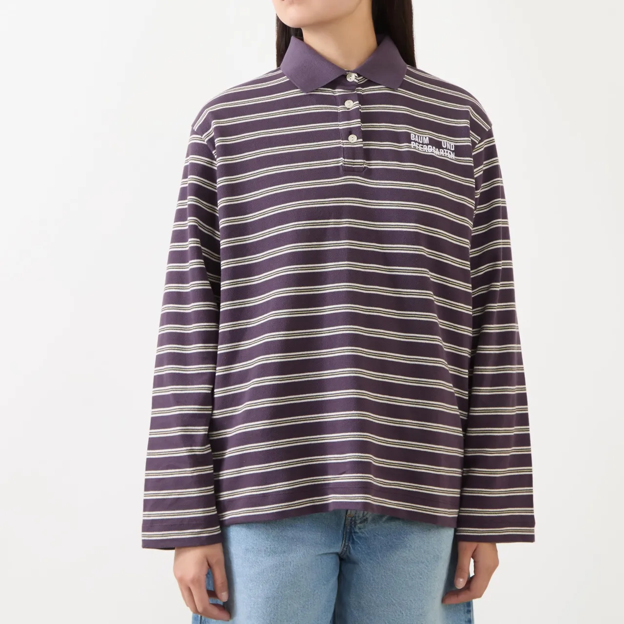 Online BAUM UND PFERDGARTEN Jeanne Logo Stripe Polo Shirt