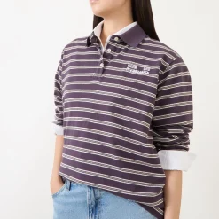 Online BAUM UND PFERDGARTEN Jeanne Logo Stripe Polo Shirt