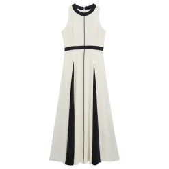 Fashion HOBBS Jenn Two-Tone Pleated Dress