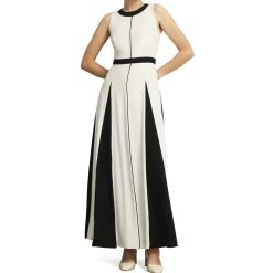 Fashion HOBBS Jenn Two-Tone Pleated Dress