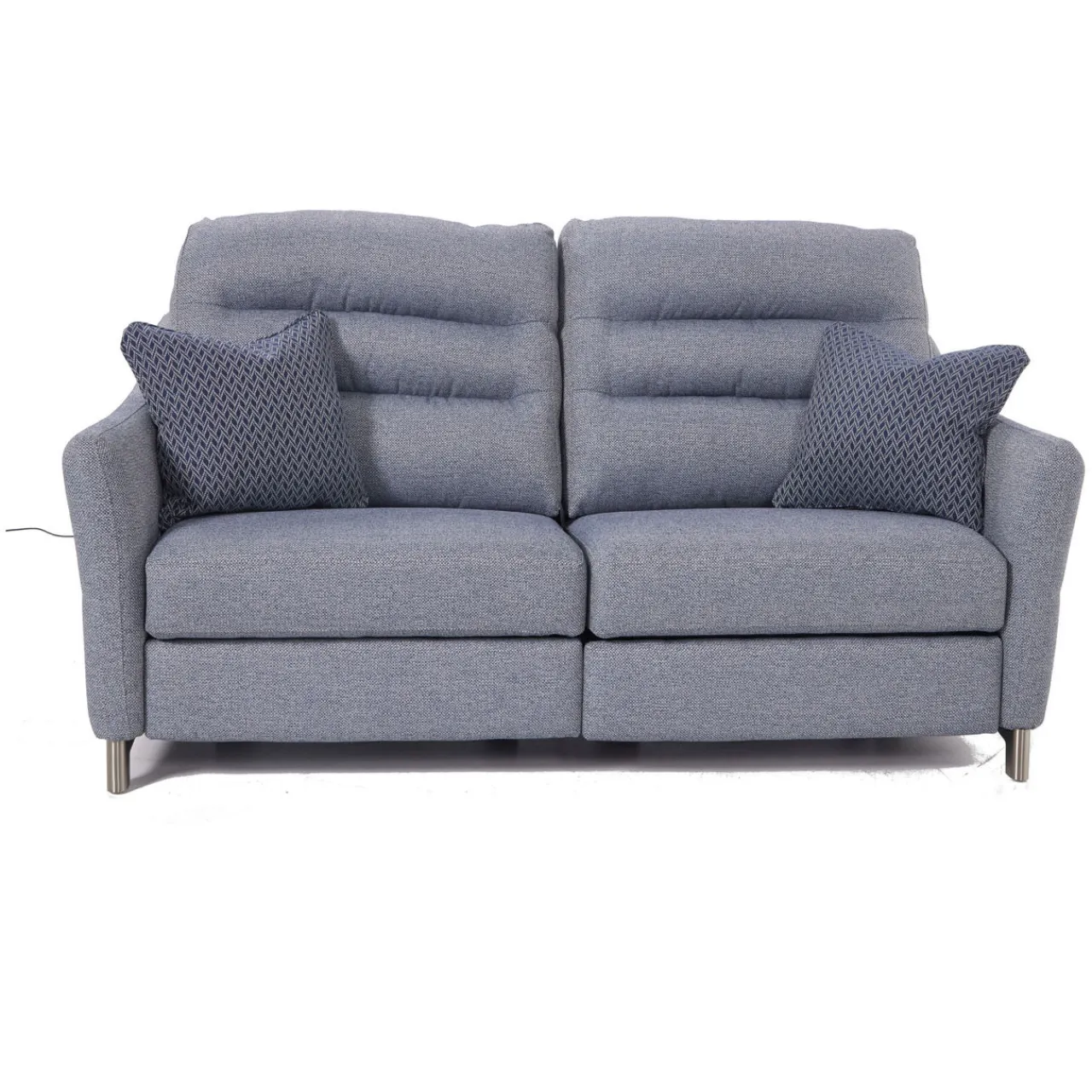 Fashion CASEYS FURNITURE Jesper 3-Seater Double Power Recliner Blue