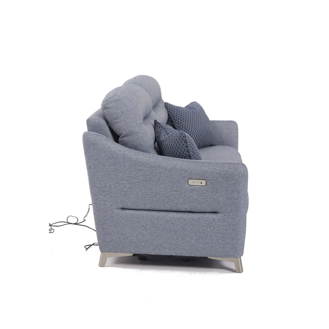 Fashion CASEYS FURNITURE Jesper 3-Seater Double Power Recliner Blue