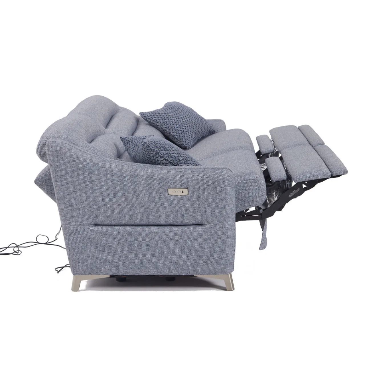 Fashion CASEYS FURNITURE Jesper 3-Seater Double Power Recliner Blue