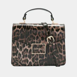 Jessica Leopard Print Crossbody Bag