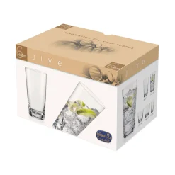 Sale CRYSTALEX Jive Drinking Glass Set of Six, 480ml