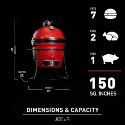 Joe Jr. Red with Cart, Heat Deflector & Tools