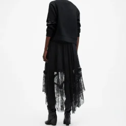 Best ALLSAINTS Josie Asymmetric Lace Skirt