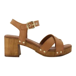 Judies Cross Strap Block Heels