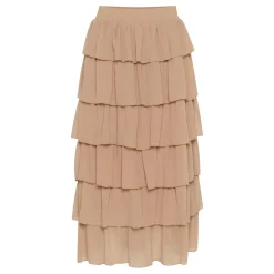 New KAFFE Juliane Tiered High-Rise Skirt