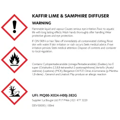 Kaffir Lime And Samphire Room Diffuser