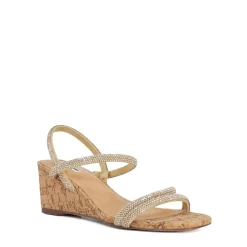 Fashion DUNE LONDON Kalia Embellished Cork Wedge Sandals