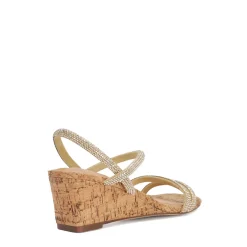 Fashion DUNE LONDON Kalia Embellished Cork Wedge Sandals