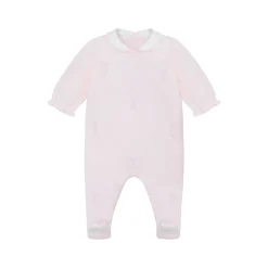 Kallie Embroidered Bunny Babygrow & Hat Two-Piece Set