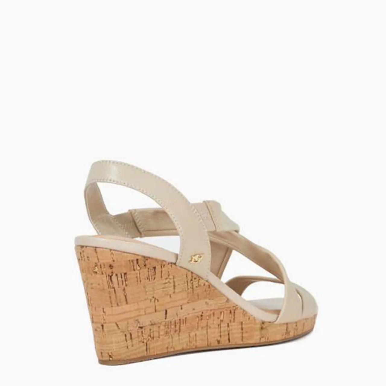 Online DUNE LONDON Kamies Wide-Fit Cork Heeled Wedges