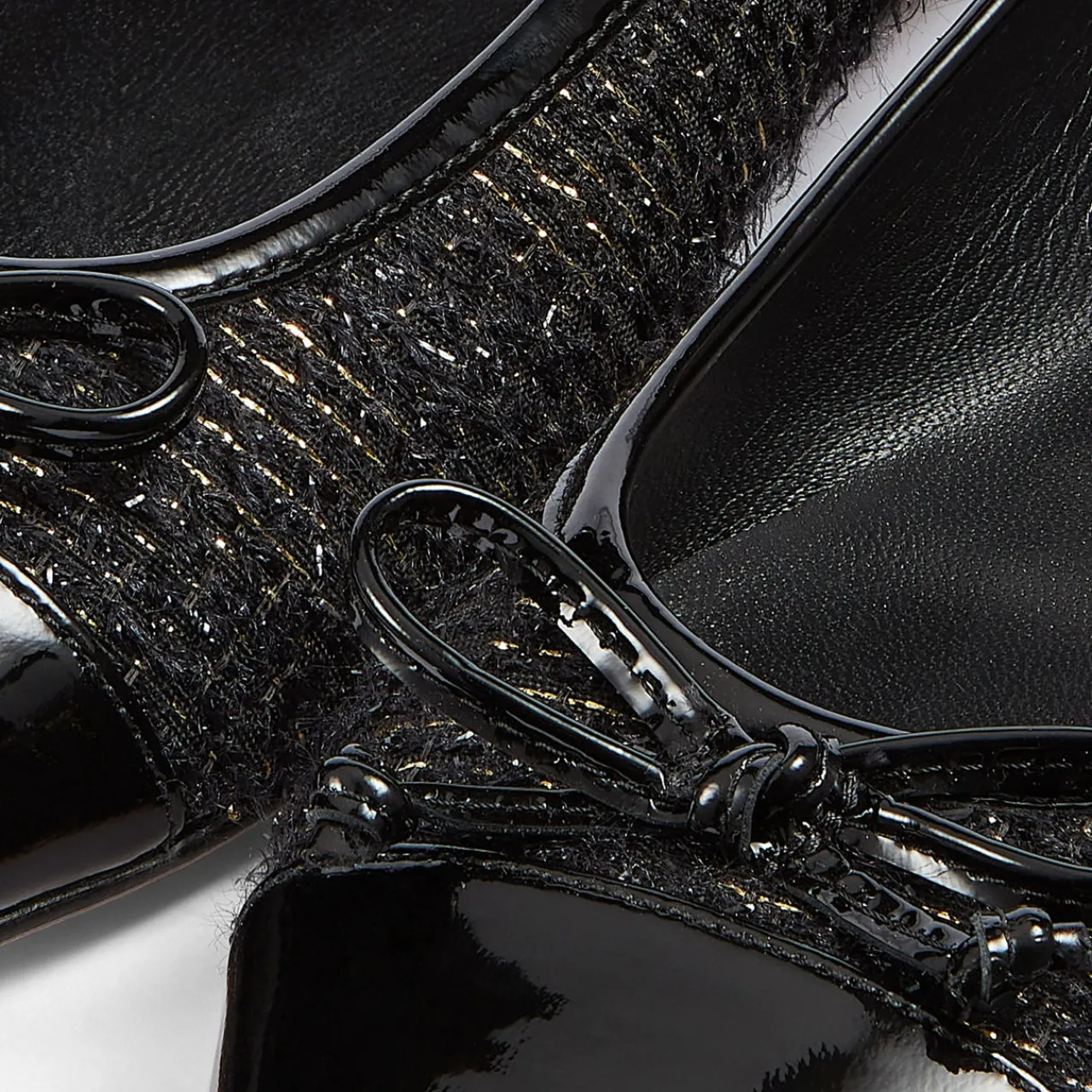 Best LK BENNETT Kara Tweed Toe Cap Ballet Flats