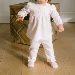 New EMILE ET ROSE Kate Smock Effect Top & Trousers Two-Piece Set