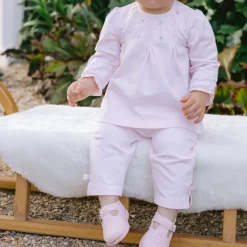 New EMILE ET ROSE Kate Smock Effect Top & Trousers Two-Piece Set