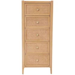 New CASEYS FURNITURE Kawali 5-Drawer Tall Chest Brown