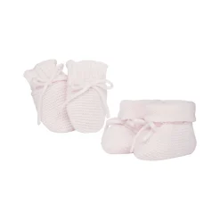 Kelsey Three-Piece Booties, Mitts & Bunny Gift Set