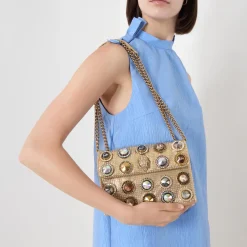 Discount KURT GEIGER LONDON Kensington Crystal Embellished Shoulder Bag