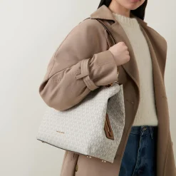 Online MICHAEL MICHAEL KORS Kensington Logo Shoulder Bag