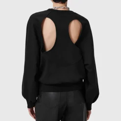 Sale ALLSAINTS Kiara Cygnet Leopard Sweatshirt